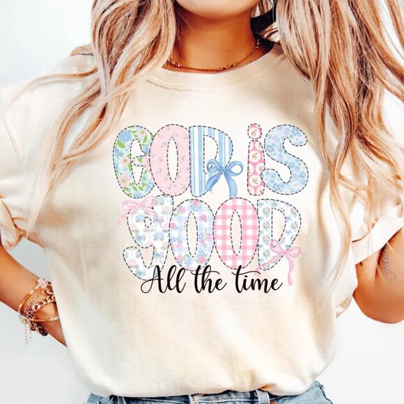 God is Good All The Time Shirt, Christian Shirt, Religious Graphic Tee - Picture 1 of 4